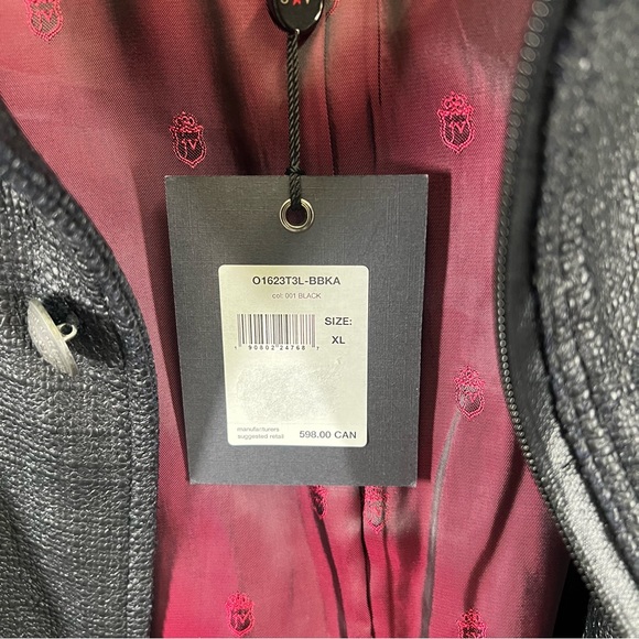 John Varvatos NWT faux leather cotton jacket - Picture 3 of 13